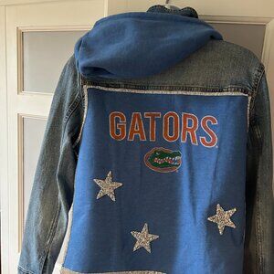 Florida Gator Hooded Denim Jacket